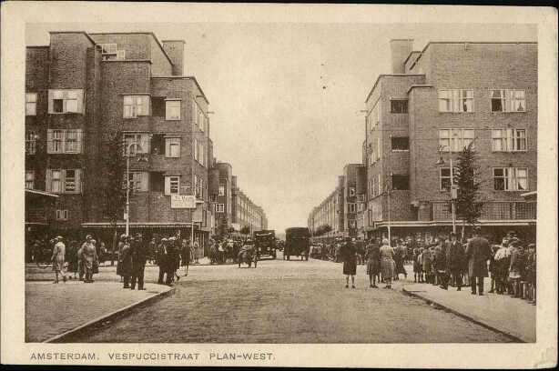 Amsterdam. Vespuccistraat  Plan - West