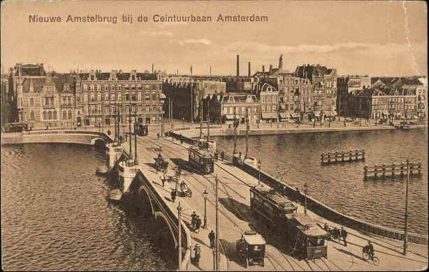 Nieuwe Amstelbrug bij de Ceintuurbaan Amsterdam