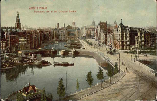 Amsterdam Panorama van af het Centraal Station