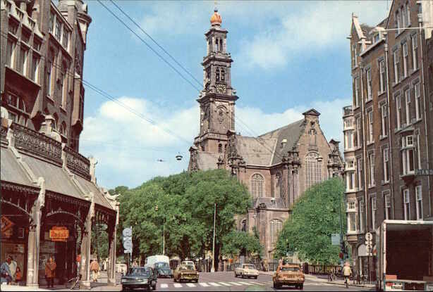 Raadhuisstraat met Westerkerk uit 1620